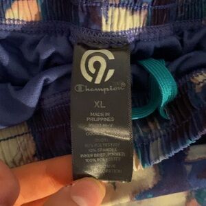 Champion Women's Athletic Shorts - Blue and Purple